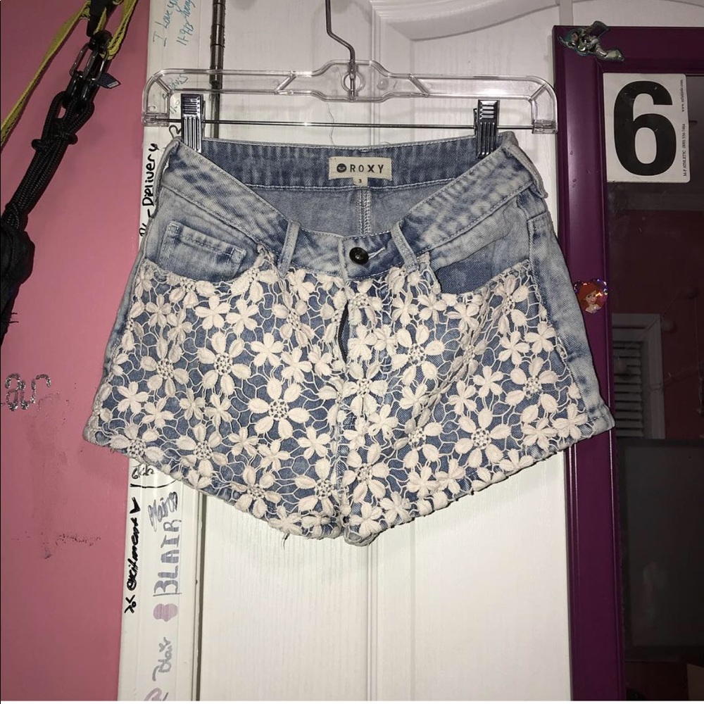 Denim shorts